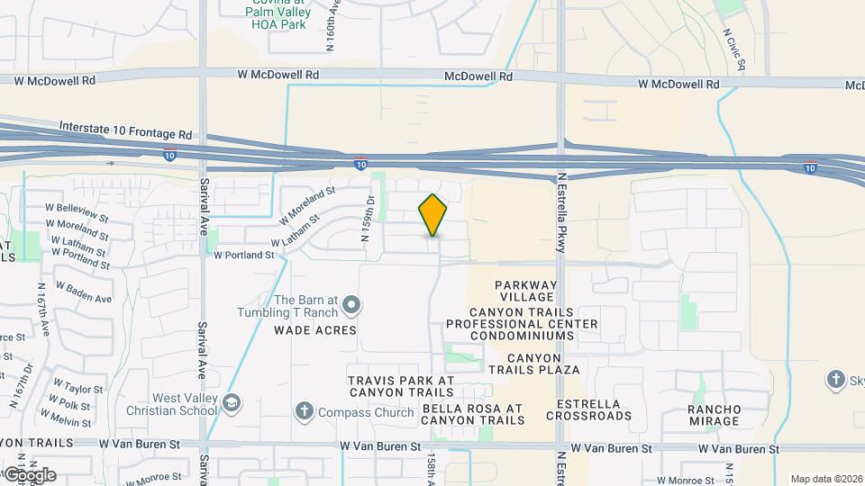 1051 N 158th Ave Mapa y Detalles de la Ubicación