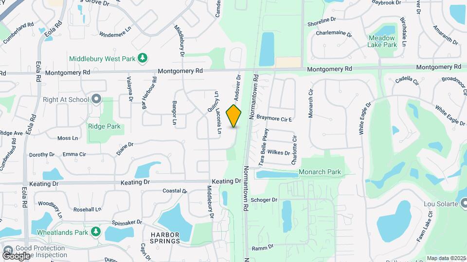 1481 Andover Dr Map and Location Details