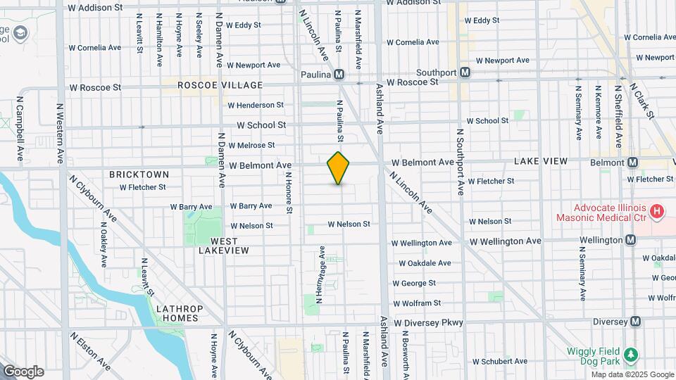 3122 N Paulina St Map and Location Details