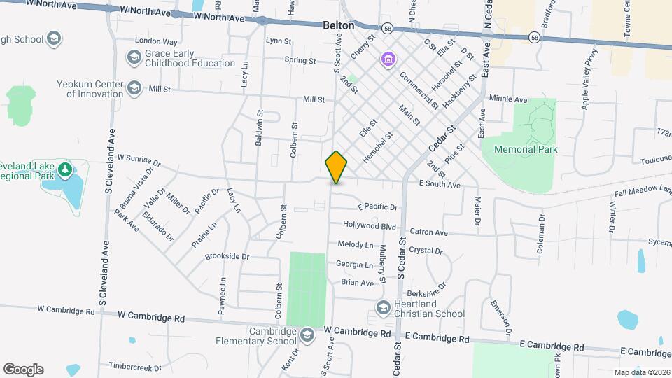 102 E Sunrise Dr Map and Location Details