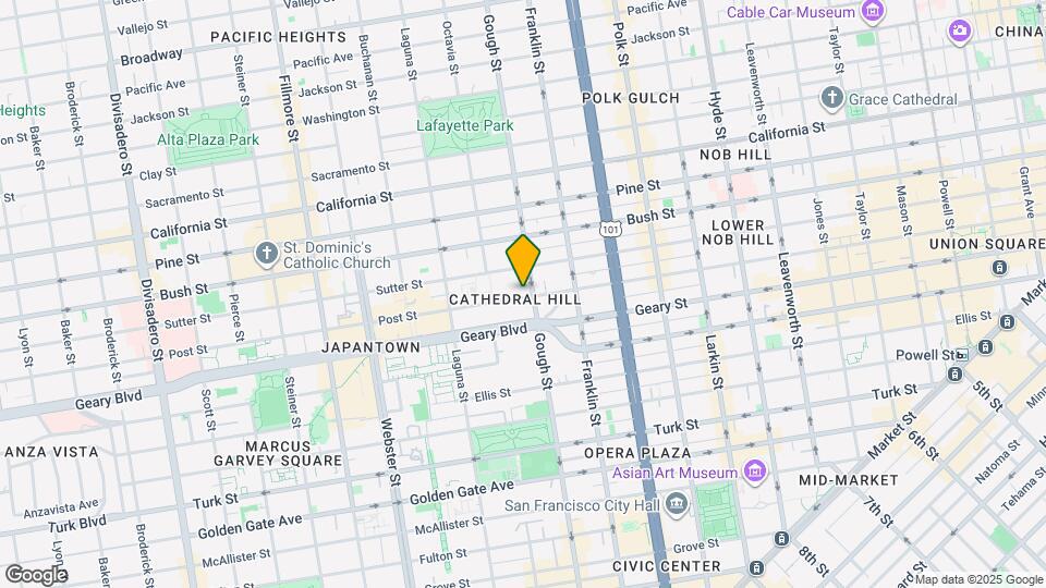 1406 Post St, Unit 1406 Post Street Mapa y Detalles de la Ubicación