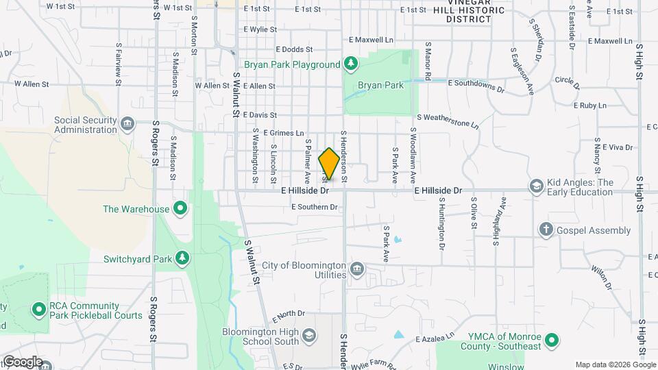 509 E Hillside Dr Map and Location Details