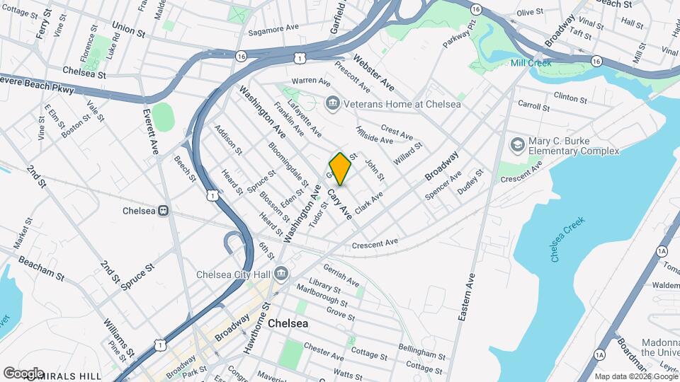 61 Tudor St, Unit 2 Map and Location Details