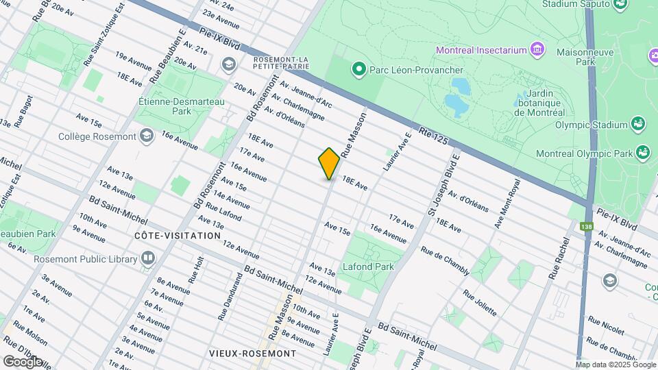 3735 Masson Rue Map and Location Details