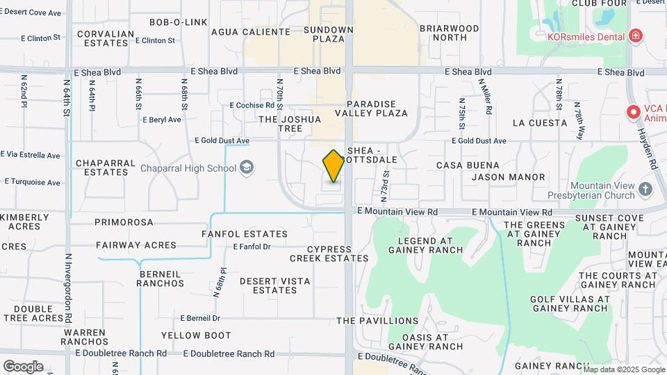 9990 N Scottsdale Rd Map and Location Details