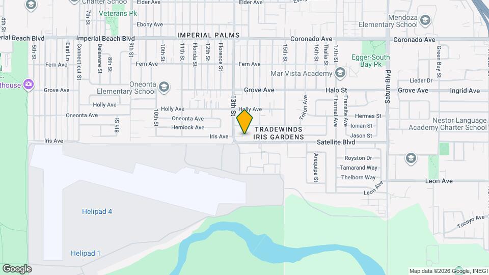 1324 Iris Ave Map and Location Details