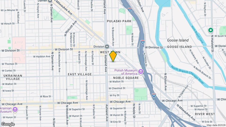 1531 W Thomas St Map and Location Details