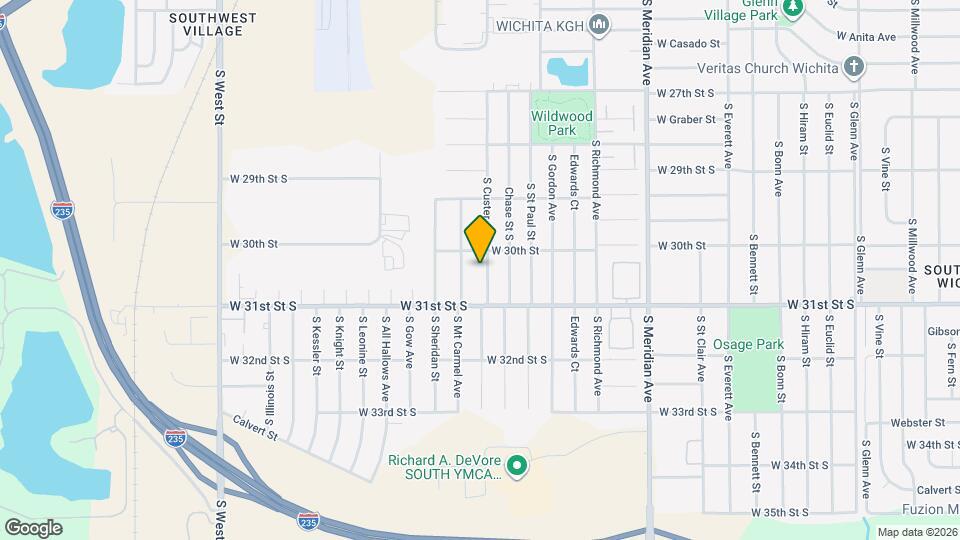 3119 S Custer Ave Mapa y Detalles de la Ubicación