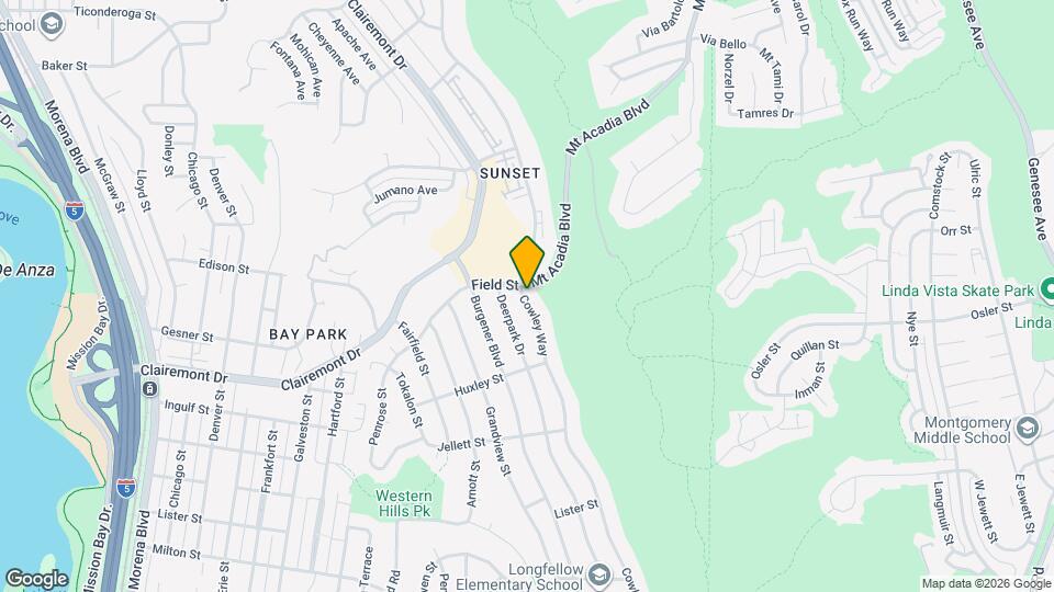 2829 Cowley Way Map and Location Details