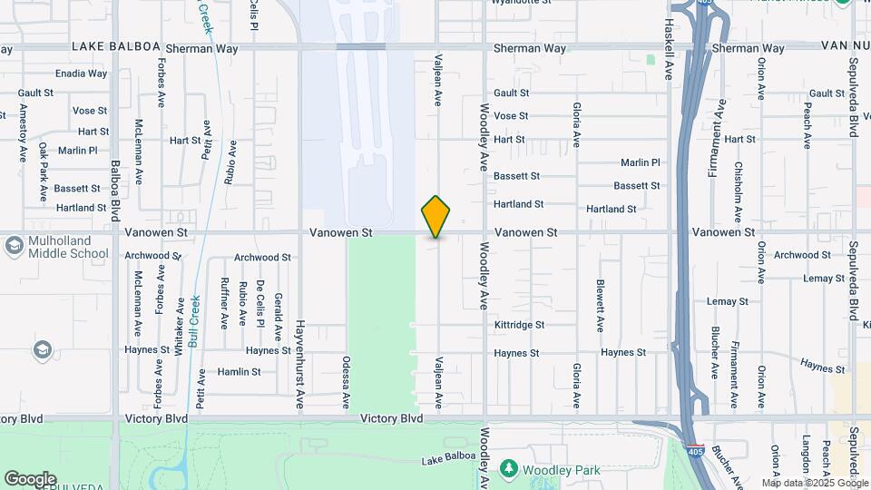 6753 Valjean Ave Map and Location Details