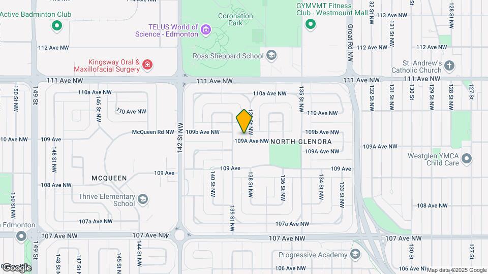 10961 138 St NW Map and Location Details