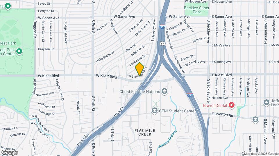 3248 S Llewellyn Ave Map and Location Details