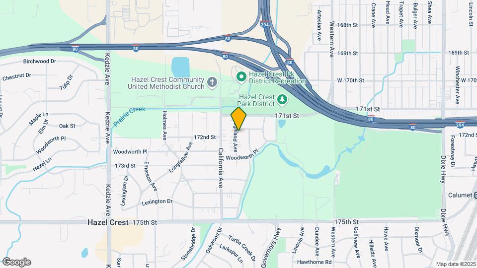 17141 Highland Ave Map and Location Details
