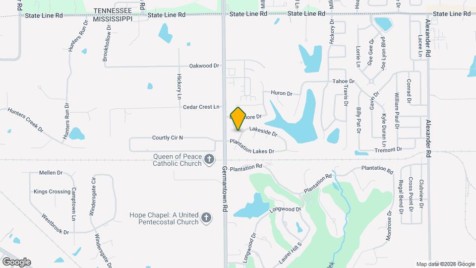 9025 Creekside Dr Map and Location Details