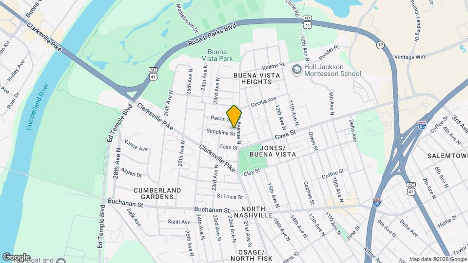 1704B Simpkins St Map and Location Details