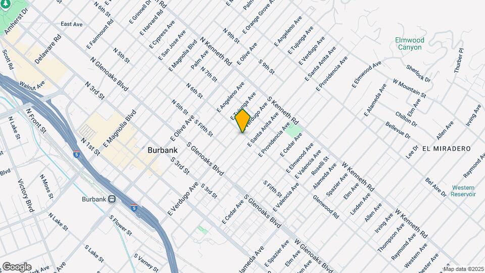 576 E Verdugo Ave Map and Location Details