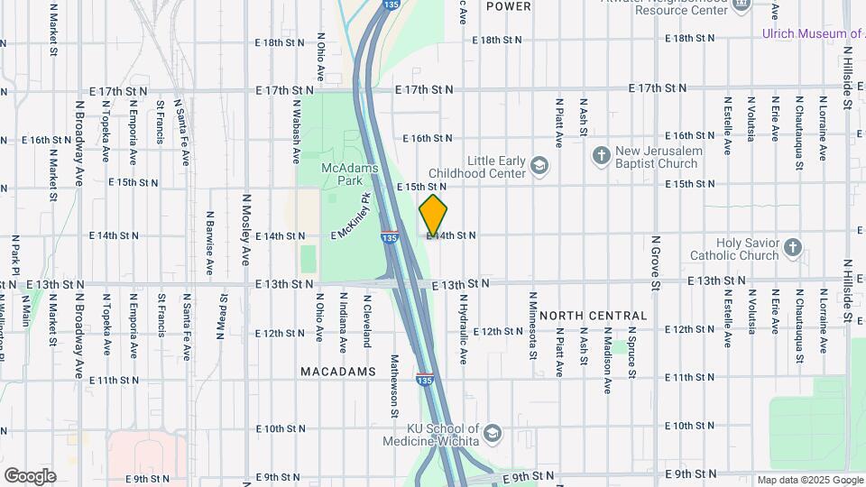1451 N Pennsylvania Ave Map and Location Details