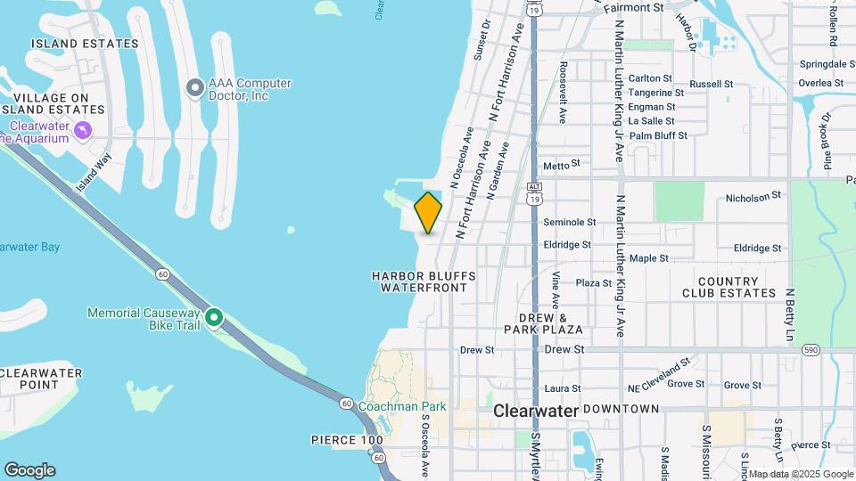 Clearwater Harbor Apartments Map and Location Details