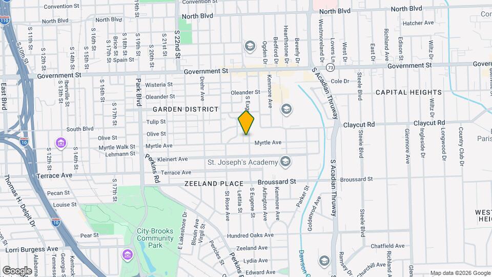 1040 S Eugene St Map and Location Details