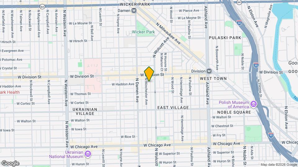 1129 N Winchester Ave Mapa y Detalles de la Ubicación