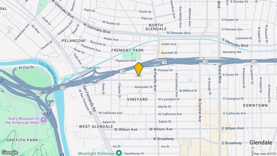 609 W Doran St Map and Location Details