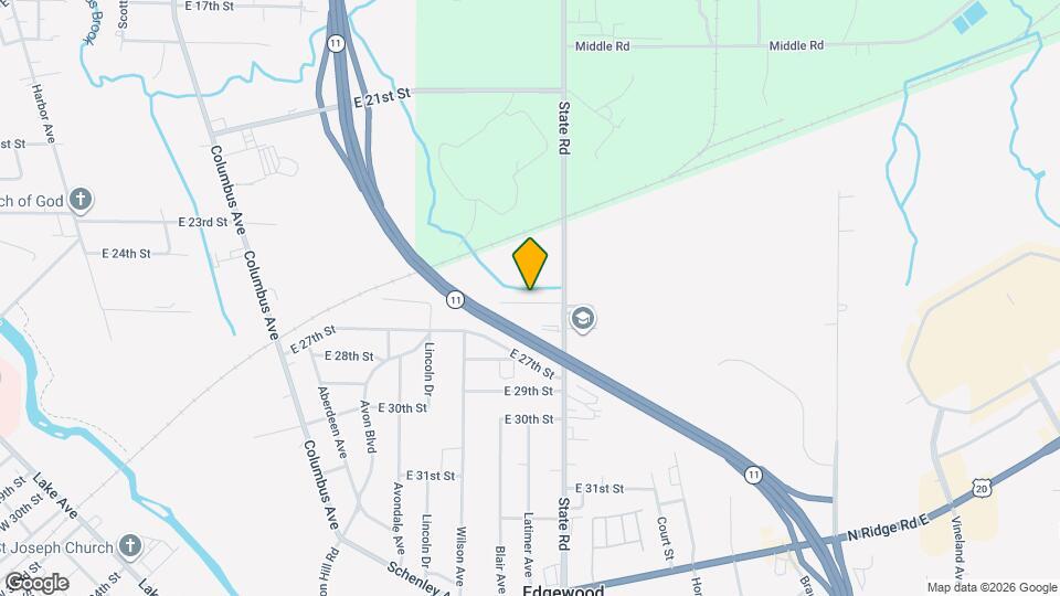 1729 E 26th St Map and Location Details