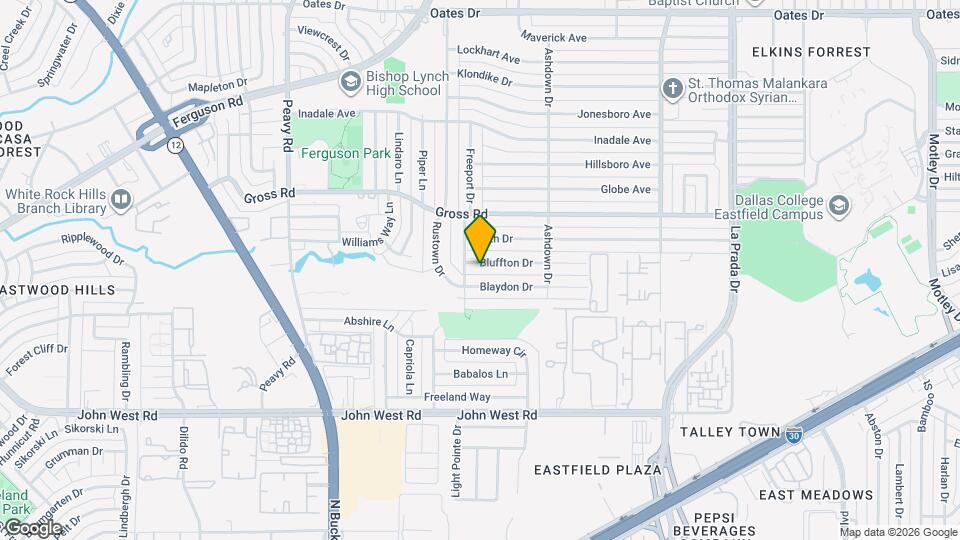 2314 Bluffton Dr Map and Location Details