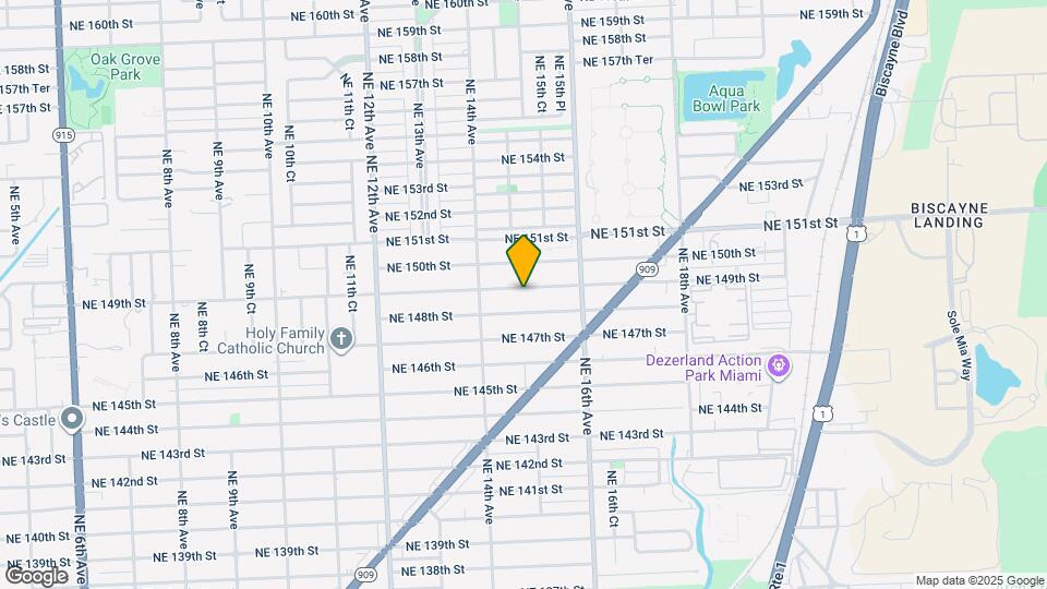 1482 NE 149th St Map and Location Details