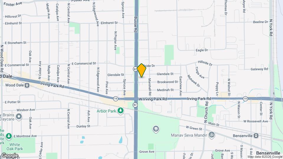 1111 Brookwood St Map and Location Details