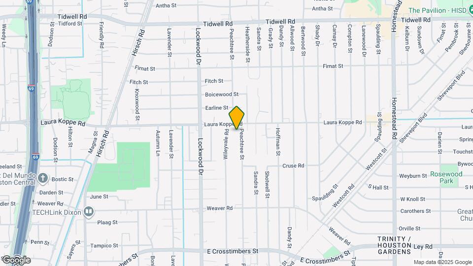 8713 Peachtree St Map and Location Details