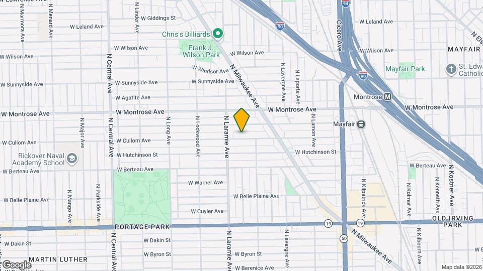 5126 W Cullom Ave Mapa y Detalles de la Ubicación