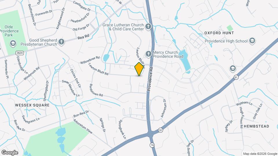 2100 Lawton Bluff Rd Map and Location Details