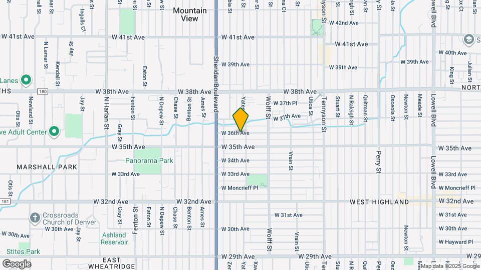 5014 W 36th Ave, Unit 5 Map and Location Details