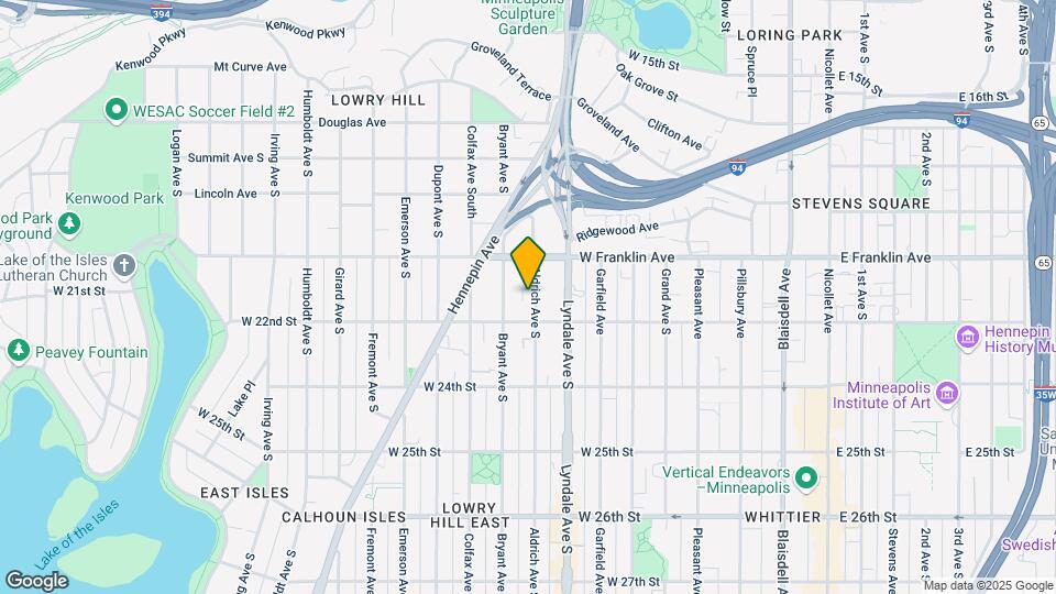 2100 Aldrich Map and Location Details