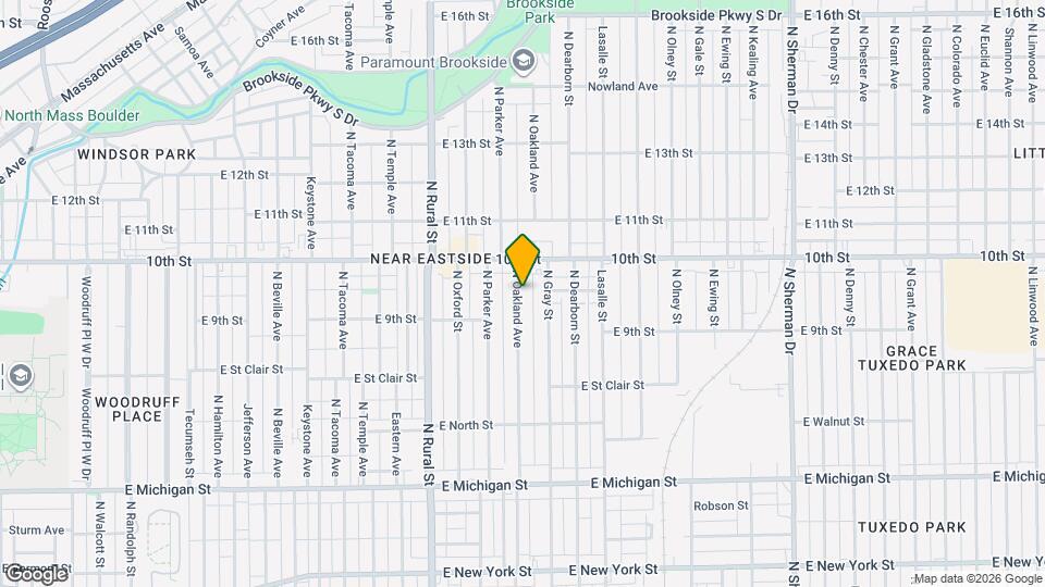 931 N Oakland Ave Map and Location Details