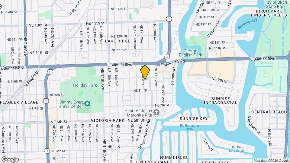 828 NE 17th Way Map and Location Details