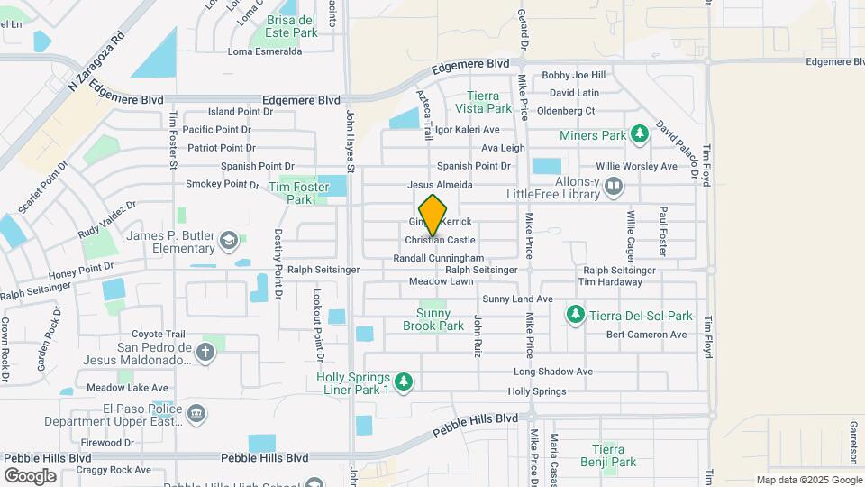 14572 Christian Castle Map and Location Details