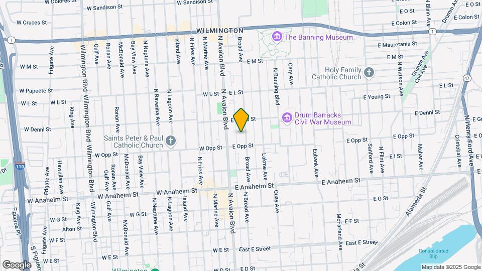 1023 Broad Ave Map and Location Details