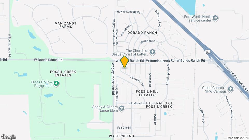 10605 Foothill Dr Map and Location Details