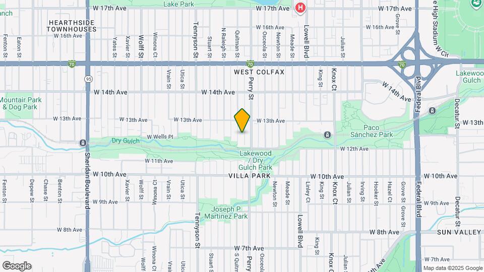 1238 Quitman St, Unit 4 Map and Location Details
