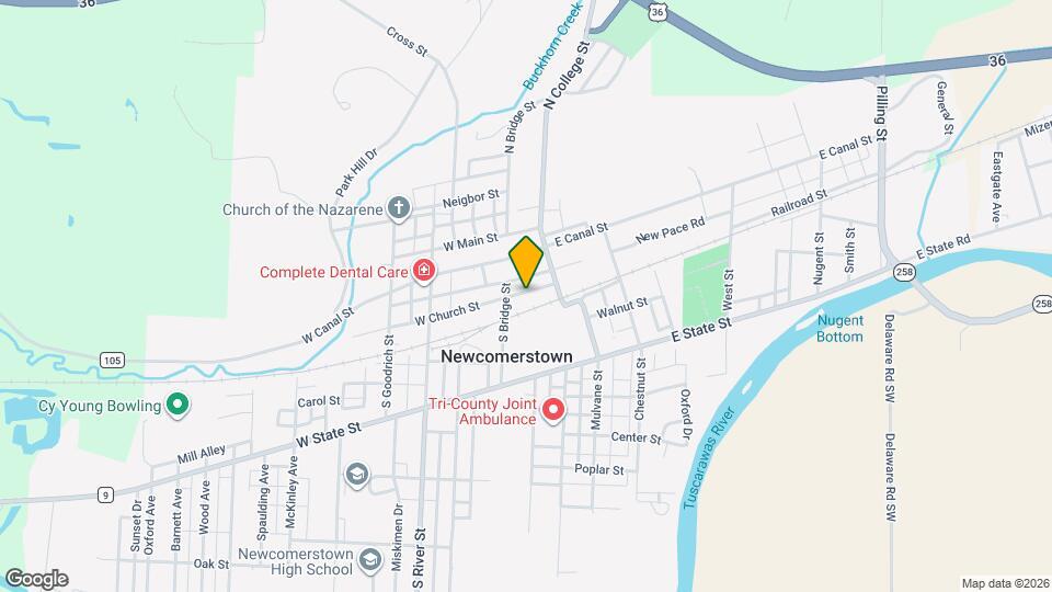 123 E Church St Mapa y Detalles de la Ubicación