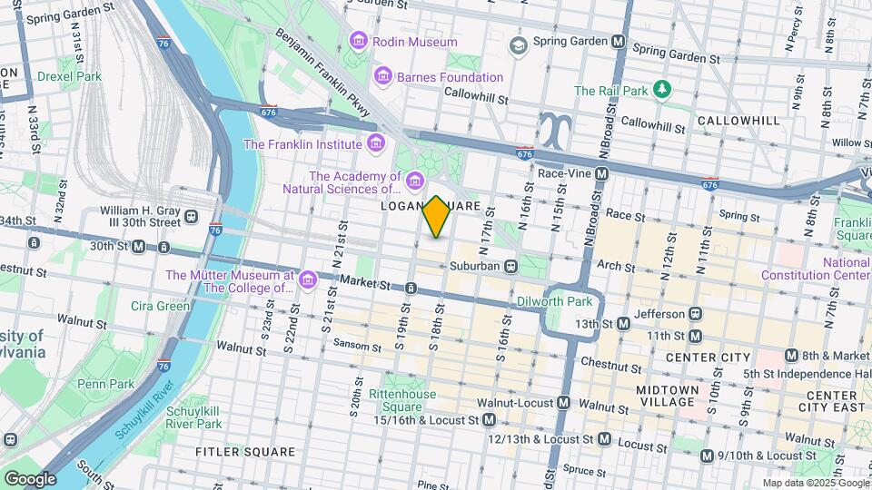 1800 Arch St Map and Location Details