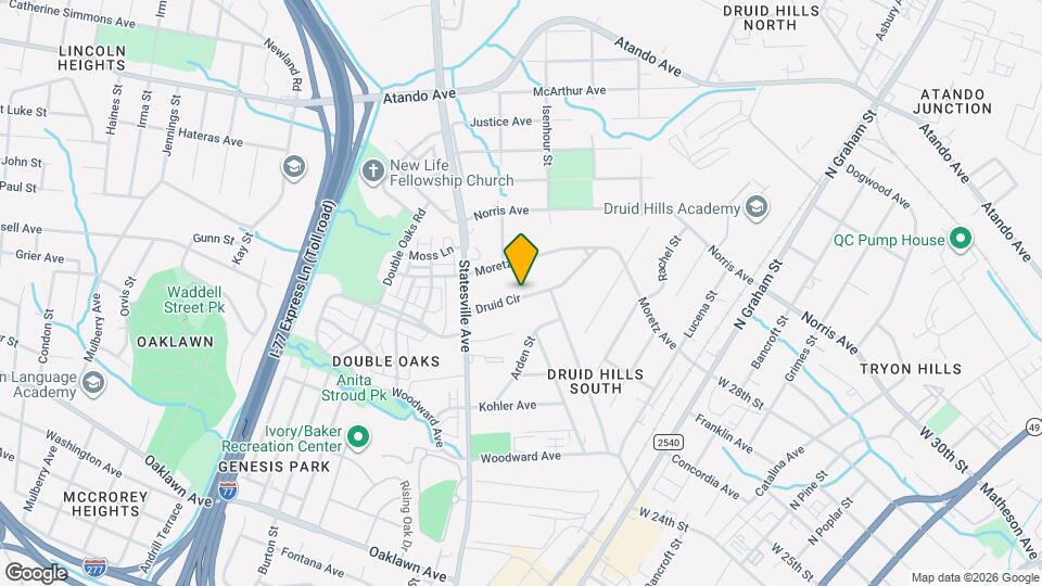 1022B Druid Cir Map and Location Details