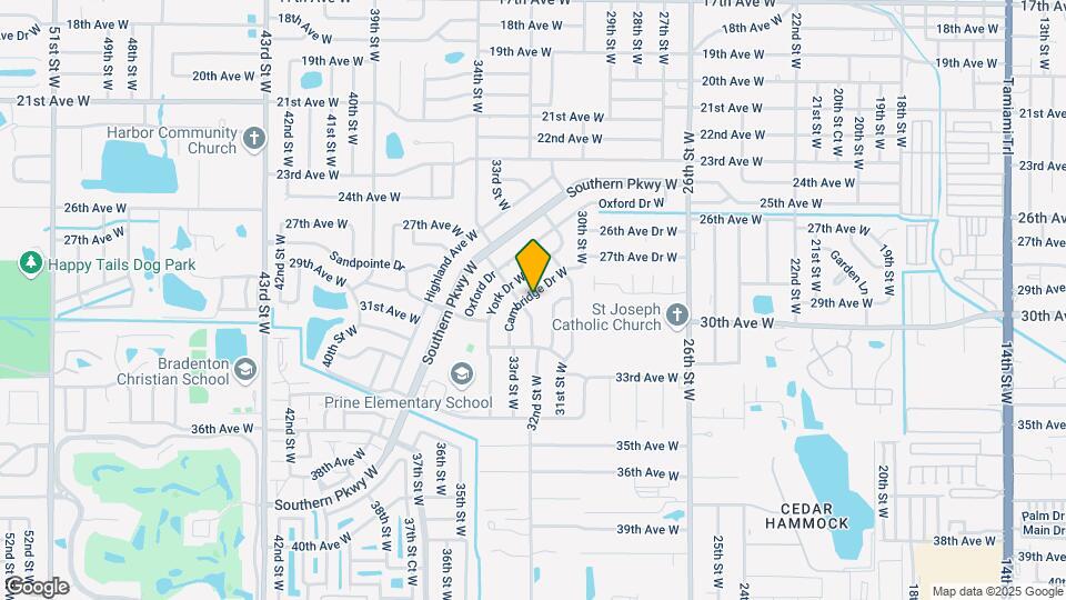 3403 Cambridge Dr W Map and Location Details
