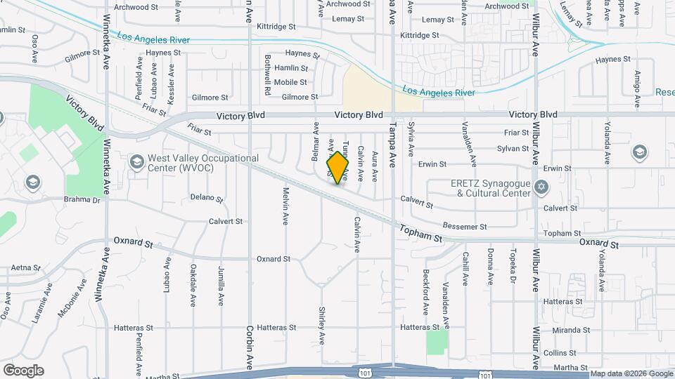 19434 Calvert St Map and Location Details