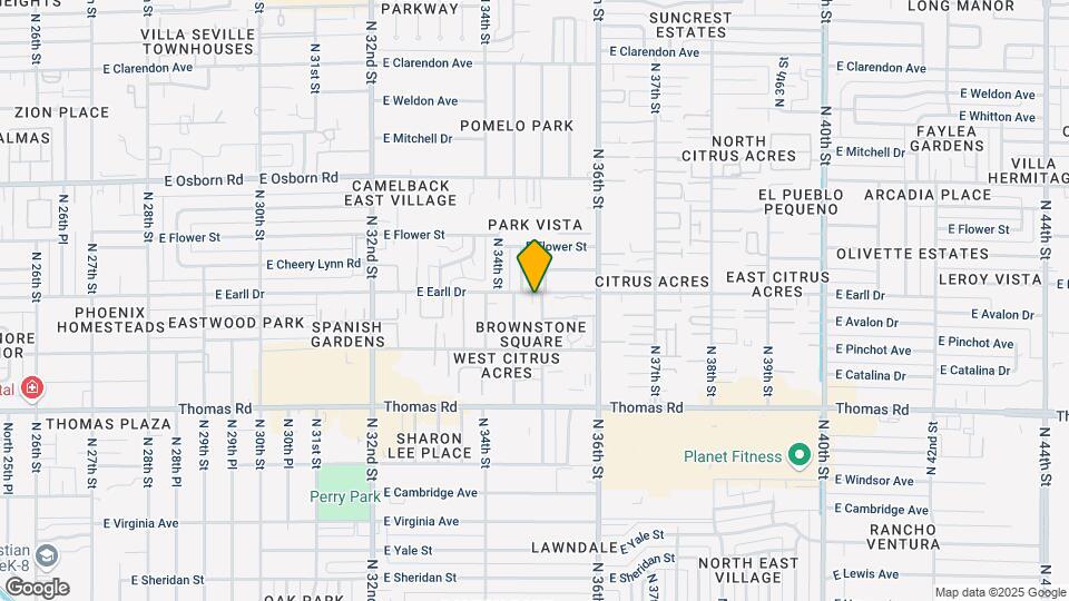 3445 E Earll Dr-Unit -2 Map and Location Details