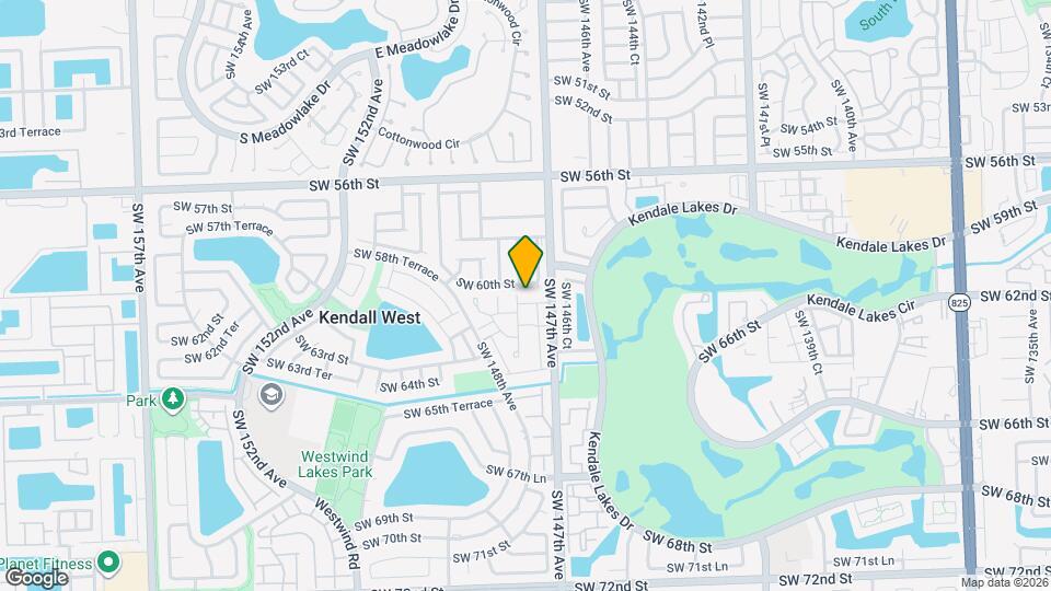 14725 SW 60th Terrace Map and Location Details