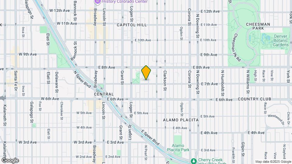 701 N Pearl St Map and Location Details