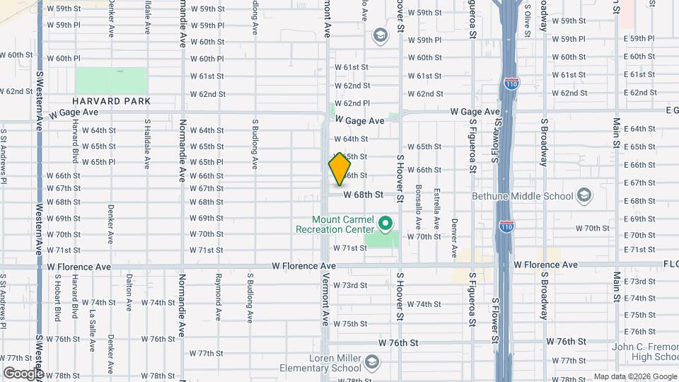 943 W 68th St Map and Location Details