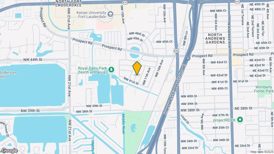 4124 NW 12th Terrace Mapa y Detalles de la Ubicación